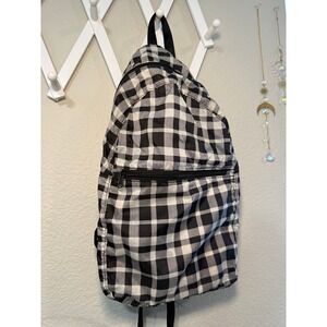 Baggu Packable Backpack — Gingham